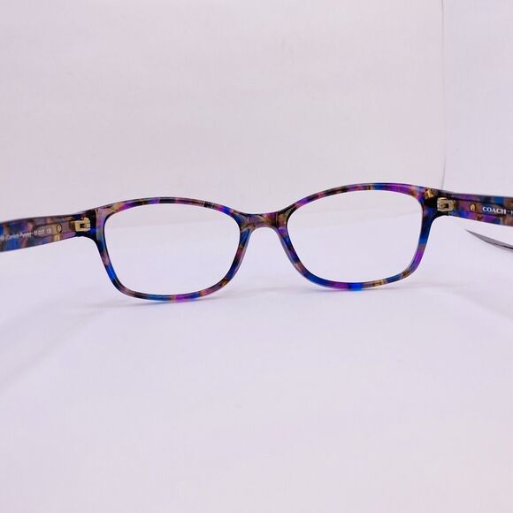 Coach Authentic Eyeglasses HC 6065 5288 51 [] 17 135 MM Confetti Purple Gold - Picture 8 of 8
